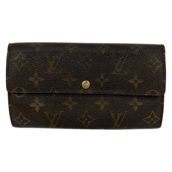 Louis Vuitton Wallet Monogram Pochette Porte Monnaie Cles Leather